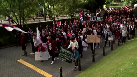 New Zealand protesters march against new policies