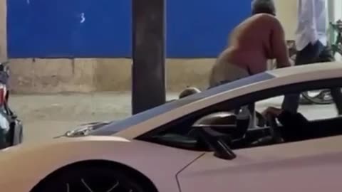 Lambo Ride?! This Homeless Man's Reaction is PRICELESS! #RumbleShorts