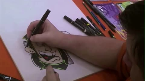 Loki Time Lapse Comic Con Drawing