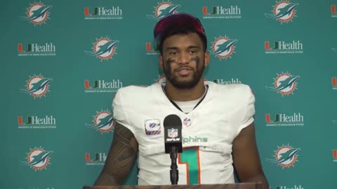 Breakout NFL star quarterback uses the postgame press conference to talk about his faith.