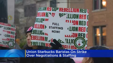 Workers at 2 Chicago Starbucks stores go on strike