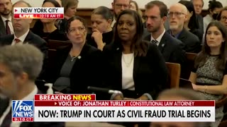 Video cameras allowed into the courtroom for a brief moment In Trump civil case