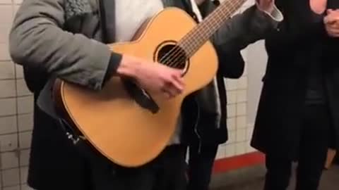 Hozier NYC Subway live Performance