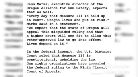 23-1201 - Oregon's restrictive BM 114 may be on the ropes