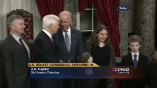 Biden touching kids