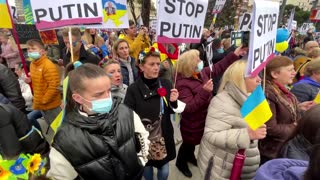 Protesters across the world rally for Ukraine