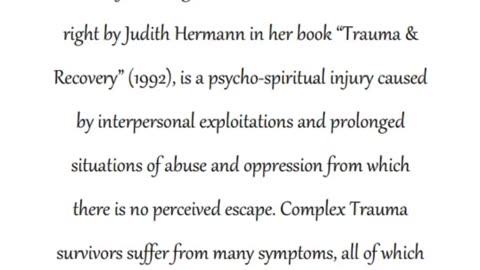 A Judeo-Christian Guide To Healing From Complex Trauma (Prolegomena)