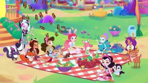 Enchantimals Brasil 💜Petal Park: Conheça as novas garotas 🌸 Vídeos engraçados para crianças