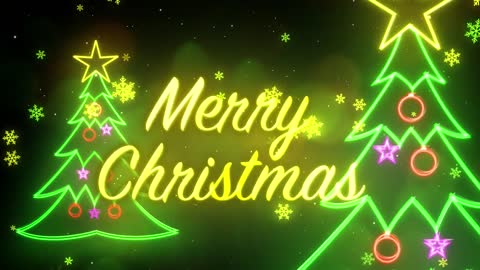 Merry Christmas Animation Video Background UHD 4K Free Download