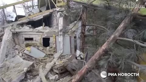 Footage shows aftermath of strike on barracks in Russian-occupied city of Melitopol