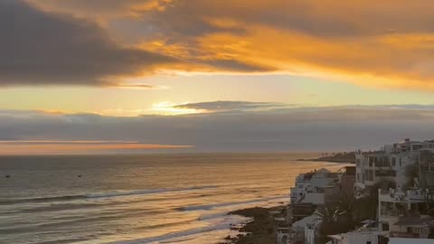 Sunset in the beach