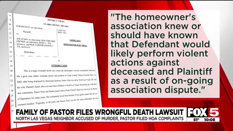 Murder of pastor caught on video by his children, wife suing next-door neighbor for wrongful deat