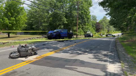 Clinton Street Motorcycle-Pickup Truck Crash In Concord