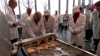 King Charles makes cheese during visit to Germany