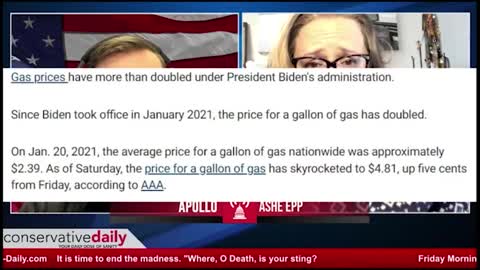 Conservative Daily: Biden's Narrative on Gas Prices, Nothing More than a Lie