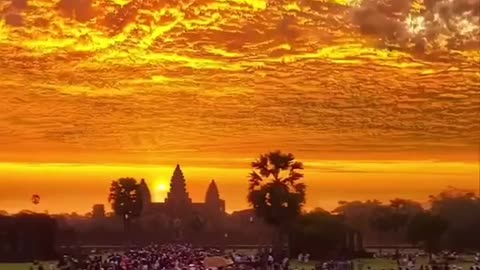 A few days ago, Cambodia looked like the sky was on fire