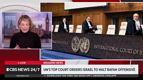 Breaking ! Top U.N. court orders Israel to halt Rafah offensive CBS News