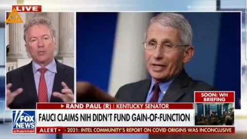 Rand Paul reveals ‘smoking gun’ tying Fauci to research that led to COVID outbreak.
