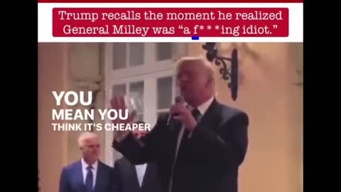 ⚫️Trump: General Mark Milley Is A F—— Idiot