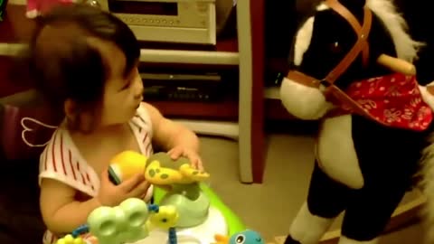 #Funny Baby Playing At Home With Daddy