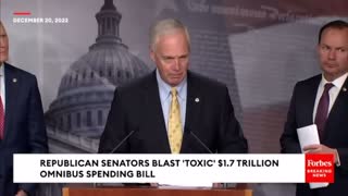 Senate Republicans blast toxic $1.7 trillion spending bill.