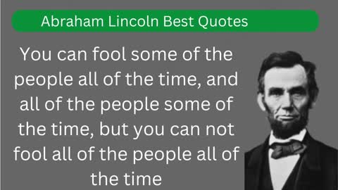 Abraham LIncoln Best Quotes