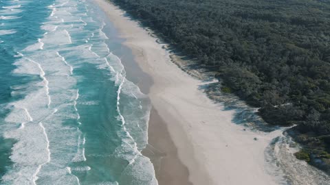 Waves Ocean Sea Beach Byron Bay 4k Australia