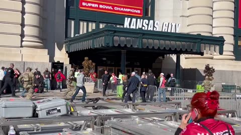 Two armed men arrested after shooting moments after Kansas City Chiefs’ Super Bowl parade