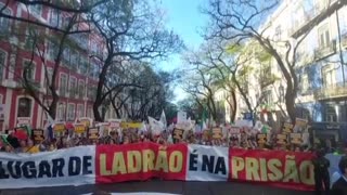 População se une em Portugal e faz mega manifestação contra Lula