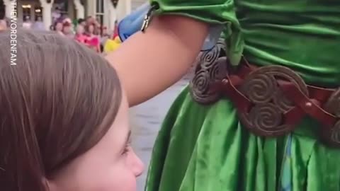 Girl Meeting Disney Princesses