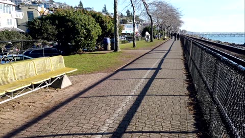 Walk Along The Tracks On A Sunny Day - White Rock, BC