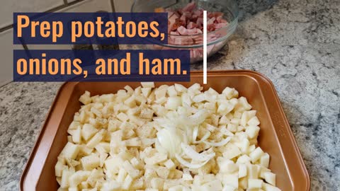 Super Easy Ham and Potato Casserole