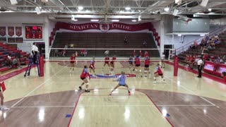 Southwestern vs JacCenDel Varsity VBall Game-5 End Cam 08-21-23