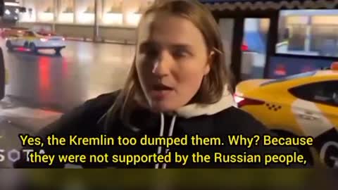 In September a Russian girl stood up alone against a bunch of liberal protesters