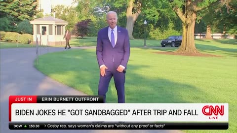 "I Got Sandbagged!" - Biden Jokes About Epic Wipeout