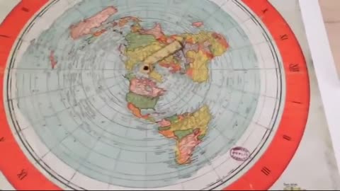 Gleasons Flat Earth Map 1892