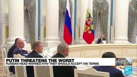 Putin says Russia just starting in Ukraine, peace talks will get harder with time