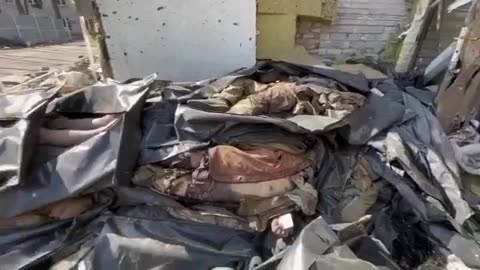 Azov Regt bodies found after capture of Azovstal Plant, Mariupol - Ukraine War Combat Footage 2022