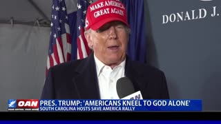 Donald Trump: Americans kneel to God alone