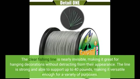 Customer Feedback: Clear Fishing Wire, Acejoz 656FT Fishing Line Clear Invisible Hanging Wire S...