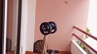 One Armed 22kg Bench Press