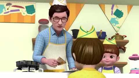 Kids Cartoons: Dad's cooking