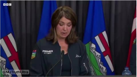 Premier of Alberta, Danielle Smith, get’s emotional speaking about the tragedy.