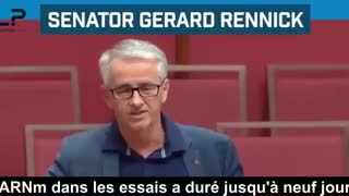 Sénateur Australien, Gérard RENNICK, explose tout le narratif "sûr et efficace" sur le Covid