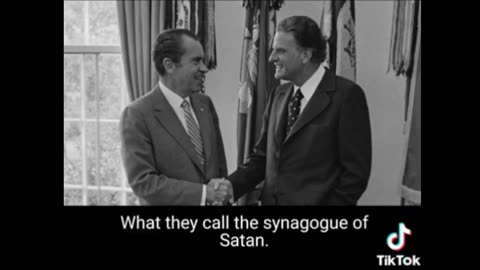 Richard Nixon meets Rev Billy Graham. August 10, 1971