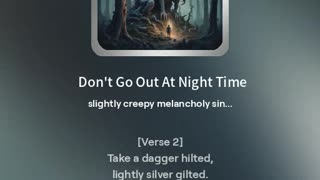 Don't Go Out at Night Time - Alternate Version 5