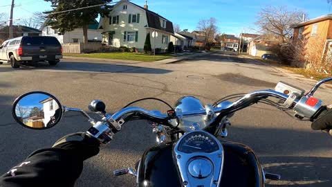 Got Cut Off And A Ride Around Town On The Honda VTX 1300