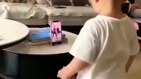 Cute kid dancing funny video