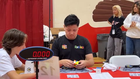 The Rubiks Cube world record was broken at just over 3.134 seconds recorded on June 11, 2023