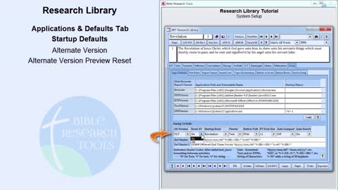 Research Library Tutorial 11: System Setup